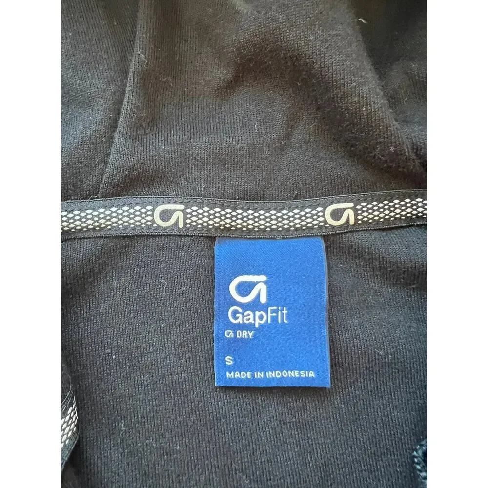 GAP FIT Quick Dry Boys Full Zip Fit Tech Hoodie Casual Athletic Sweatshirt S 6-7